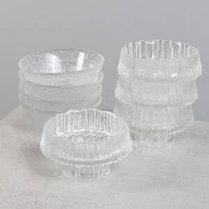TAPIO WIRKKALA, 4 st Stellaria samt 4 st Solaris, Iittala