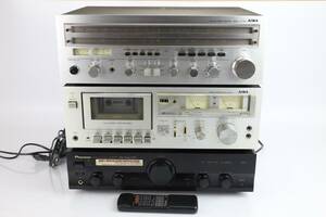 STEREODELAR, AIWA Receiver AX-7400, Kassettdäck M200, PIONEER, förstärkare A-2009R