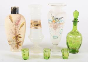Samling art nouveau glas vaser 1900. 7