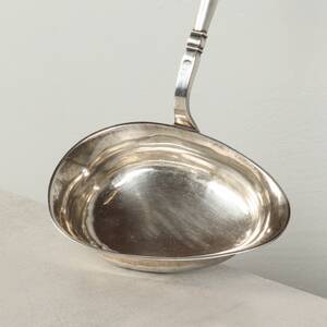 SOPPSLEV, Silver med träskaft, år 1877