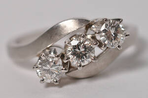 Vintage brillantring, ca. 0.75 ct.