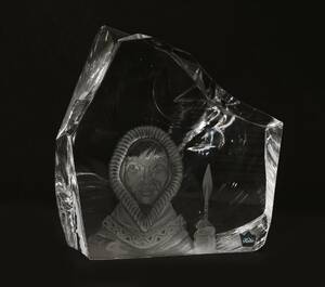 Glasblock, Vicke Lindstrand för Kosta