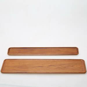 BRICKOR, teak, två st., 1960-tal. Karl Holmberg.