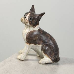 FIGURIN, stengods, Fransk Bulldog av Maria Ericson, JIE