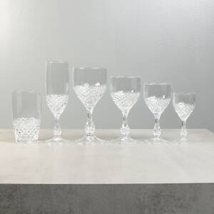 GLASSERVIS, 66 delar, Cristal dÁrques, Frankrike