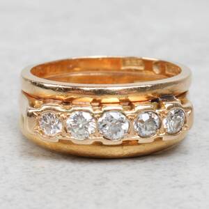 RING, Guld 18k, diamanter