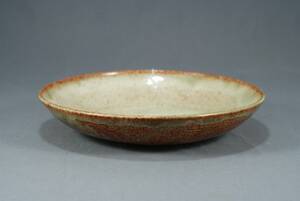 VIVI CALISSENDORFF FÖDD 1930, SKÅLFAT, SIGNERAT VIVI, GLASERAT STENGODS, HÖ 7, DIAM 36 CM