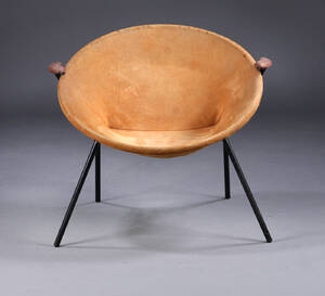 Hans Olsen. Ballonstol, ruskind, 1950erne