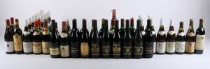 Samling rødvin, primært franske 54