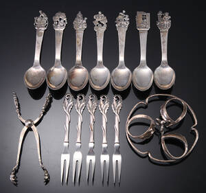 Samling diverse sølvbestik, Georg jensen, Cohr mfl. 655g 26