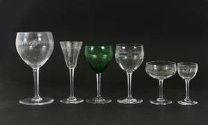 Glasservis, 1900-talets första hälft