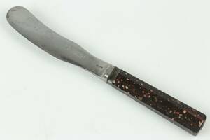 KNIV, 1800-talets förra hälft, skaft i porfyr, blad i stål