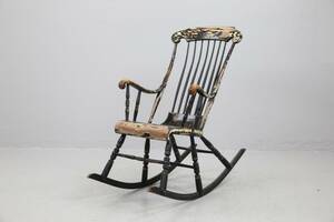 GUNGSTOL, svartmålad, 18801890-tal