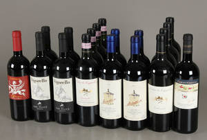 18 fl. diverse vin fra Toscana 18
