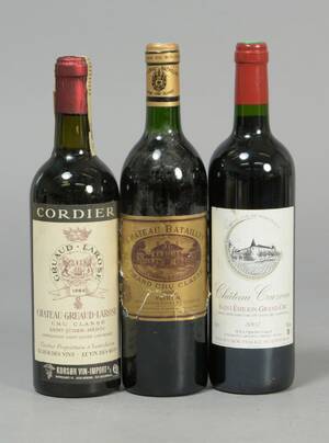 Franske vine bl.a. 1 fl. Chateau Batailley m.m. 3