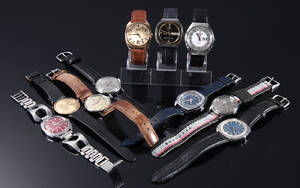 10 vintage armbåndsure bla. Omega, Alpina, Enicar m.fl. 10