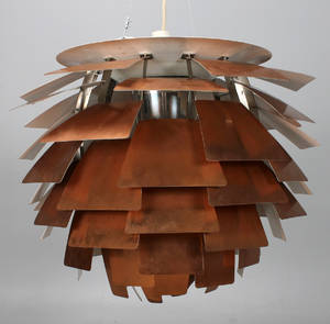 Poul Henningsen, Louis Poulsen, takarmatur Kotten i koppar 84 cm
