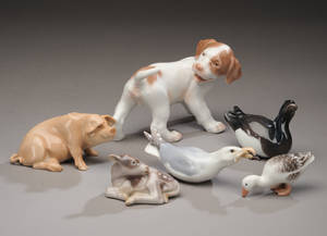 Bing og Grøndahl. Samling dyre porcelænsfigurer. 6