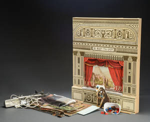 Dukketeater. Det kongelige teater Model C med lys