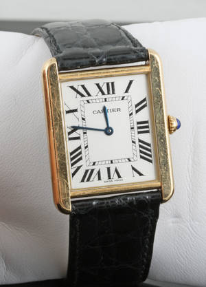 Cartier 18kt and steel quartz watch
