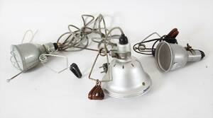 Industrilampor 3st, 195060-tal