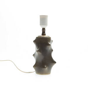 BORDSLAMPA Rosentorn keramik, Knud Basse för Michael Andersen, Bornholm, 1900-tal.