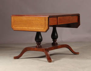 Senempire salonbord af mahogny