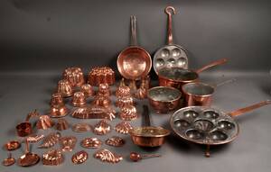 Samling kobbertøj 1800-1900 tallet 43