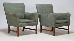 Ole Wanscher 1903-1985 for A.J. Iversen Et par lænestole 2