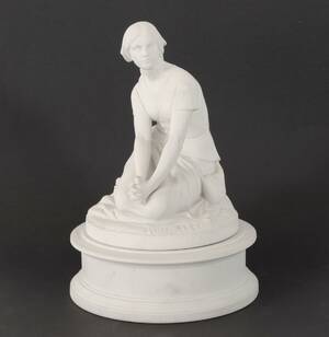 Figurin, Gustafsberg, daterad 1902