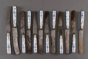 Musselmalet knive 12