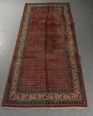 Persisk Sarough Mir tæppe 330 x 138 cm.