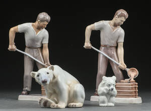 Bing Grøndahl. Fire figurer af porcelæn. 4