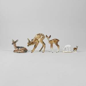 Figuriner, 5 st. Porslin