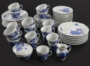 Kaffe- och moccaservisdelar, Blå Blomster, Royal Copenhagen