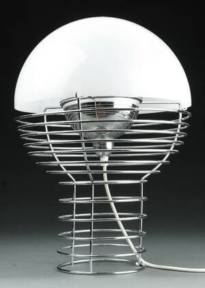 Verner Panton. Bordlampe - Wire Lamp