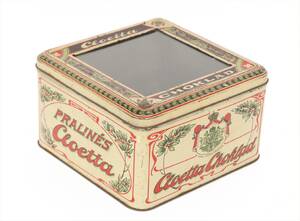 Litograferad plåtburk, Cloetta, 1900-talets första hälft