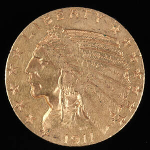 USA, 5 dollars GULD 1911 - Indian Head.
