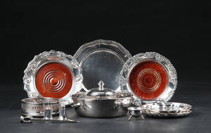 Axel Holm, Georg Jensen mm. Samling sølv og sølvplet 13