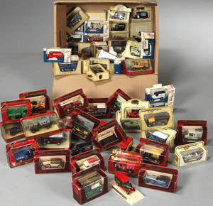 Modelbiler fra Matchbox Models of Yesteryear og 1 stk. fra Lledo.85