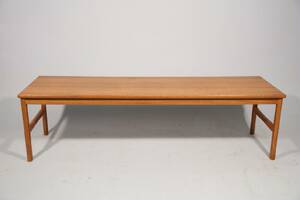 DS MÖBLER, DANMARK, SOFFBORDBÄNK, 1960-TAL, TEAK, ETIKETTMÄRKT SAMT DATERED 28 NOV 1969 DS MÖBLER, HÖ 42, LÄ 150, BR 42 CM