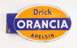 Emaljerad reklamskylt, Orancia