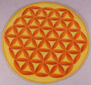 Ingrid Külper, Mattahari, Flower of Life. Ø 140 cm.
