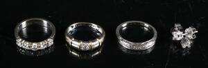 Ringe ørestikker udført i 14 og 18 kt guld med brillanter 0.62 ct5