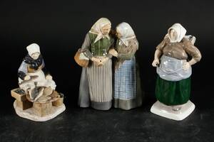 Royal Copenhagen og Bing og Grøndahl, tre porcelænsfigurer 3