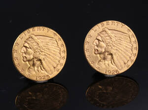 USA, 5 dollars GULD 1925 D og 1926 - Indian Head 2