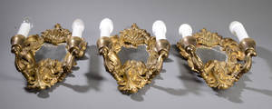 Bronze lampetter rokoko stil 3