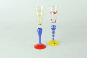 ANNE NILSSON, snapsglas, 2 st, Clown, Orrefors