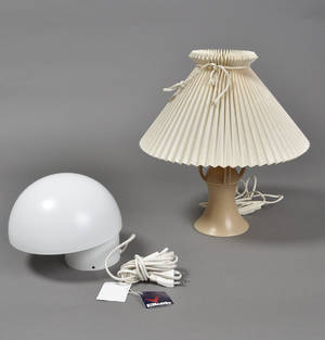 Væglampe og bordlampe, Le klint og Georg Jensen, Moonlight og 309. 2