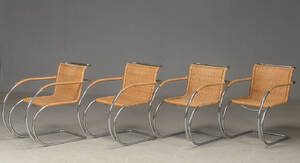 Mies Van Der Rohe. Fire frisvinger armstole. 4